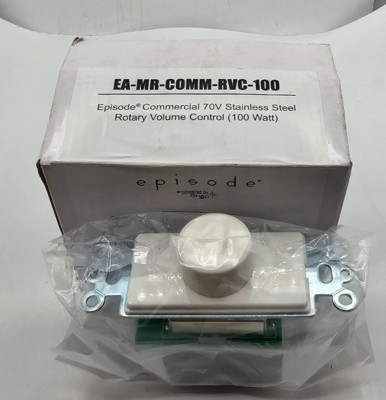 Episode Commercial 70V Stainless Steel Rotary Volume Control  EA MR COMM RVC 100