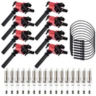 8 Ignition Coils UF378 & 16 Spark Plugs & Wires For 03-2005 Dodge Ram 1500 5.7L