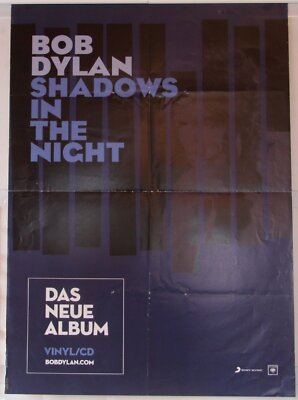 Bob Dylan Shadows In The Night - Original Sony Promo Poster 59,5 x 84 cm