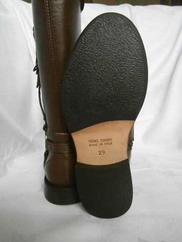 Botas de Cuero para Niñas - Borgoña o Marrón - NUEVAS EN CAJA - Hechas en Italia GANGA - REDUCIDAS - Imagen 11 de 13