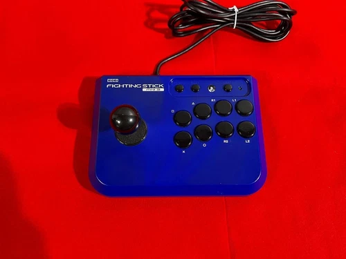 Fighting Stick Mini 3 HP3-126 Violet Blue PlayStation3 Japan GAME Used