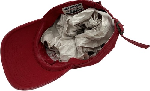 VTG St Louis Cardinals Snapback Hat Cap Twins Enterprise Twill Plain Logo Red - Picture 3 of 4