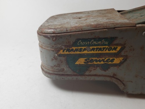 Vtg Marx Cross Country Auto Transport Car Carrier Pressed Steel Trailer - Picture 12 of 12