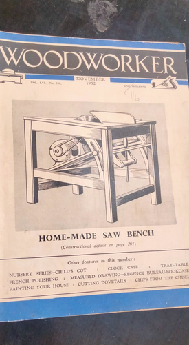 4X VINTAGE antique 1940s/50s Woodworker Magazines Booklet Journal carpentry set - Picture 17 of 19