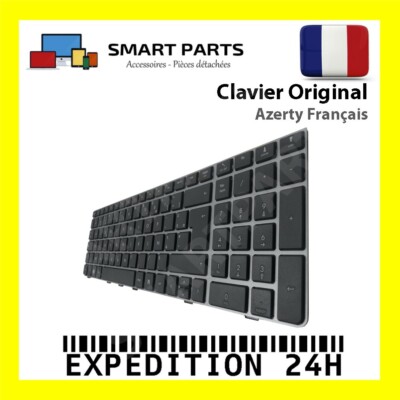 Clavier AZERTY Français + Cadre Pour HP ProBook 4535s - Référence 646300-051, Neuf, Couleur Noir