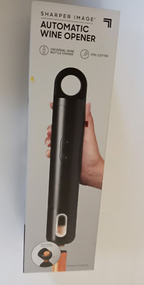 Sharper Image Automatic Universal Wine Bottle Opener With Removable Foil Cutter