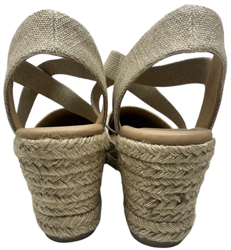 Sandalia de cuña alpargata Easy Spirit Meza para mujer, dorada 710, EE. UU. 9,5 W - Imagen 4 de 8