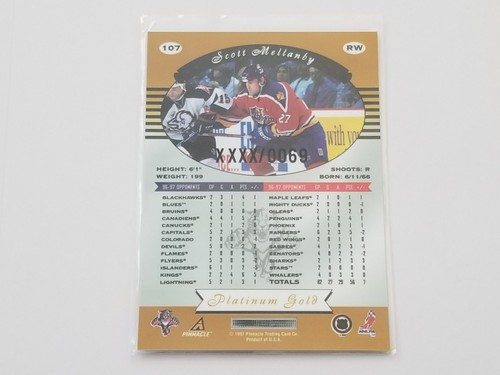 1997-98 Pinnacle Totally Certified Platinum Gold #107 Scott Mellanby xxxx/0069 - Bild 2 von 2