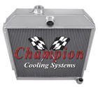 1949 -52 Plymouth, Dodge, Chrysler & DeSoto 3 Row Dr Radiator, Straight 6