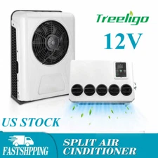 12V 12000 BTU A/C Kit Vehicle Split Air Conditioner Cooling Fits Truck Bus RV
