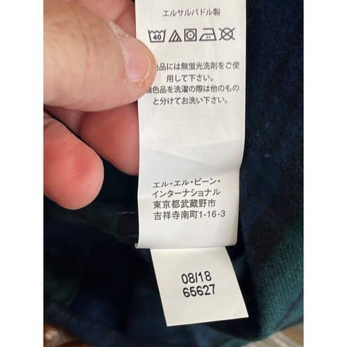 Camisa LL Bean Franela Abotonada Hombres Grande Alta Ajuste Tradicional Tartán Cuadros Co - Imagen 5 de 10