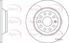 Brake Disc Rear Solid Braking 302mm Outer Diameter Fits Audi A6 APEC DSK2290