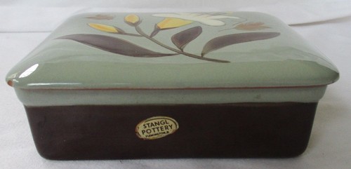 VINTAGE STANGL POTTERY LILY FLOWER TRINKET BOX - Bild 2 von 9