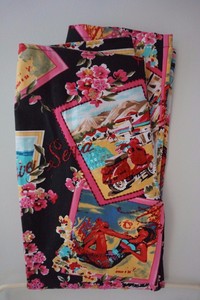Woman-039-s-Colorful-Capri-Pants-Side-Zipper-Size-Summer-Beach-Salsa-Free-Shipping