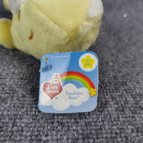 Vintage Funshine Sunshine Yellow Care Bear Stuffed Animal Plush Toy 2003 Tags - Picture 3 of 19