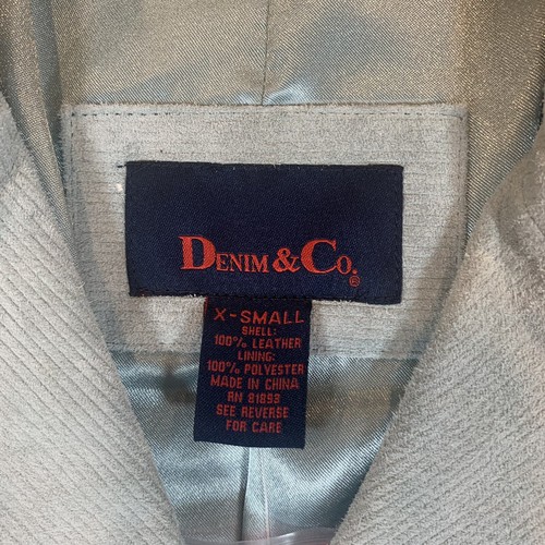 Denim & Co Jacket Womens XS Suede Genuine Leather Jacket NWT - Picture 2 of 12