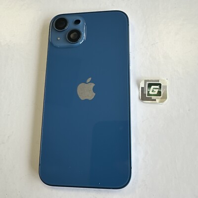 Apple iPhone 13 Blue Back Bare Housing Replacement Genuine