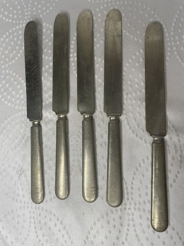 ANTIQUE "COLORADO SILVER, SOLID" LOT OF 5 KNIVES C. 1900 - Picture 2 of 4
