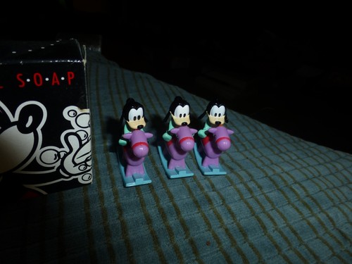 Vintage Disney Mickey Goofy Figurine Toy Soap Lot of 6 Collector Items VG ! - Picture 5 of 7