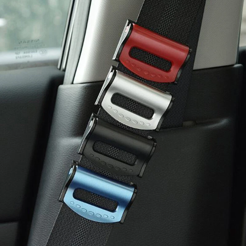 2PCS Car Safety Seat Belt Buckle Clip Seatbelt Stopper Adjuster Clip Seat  B-$v