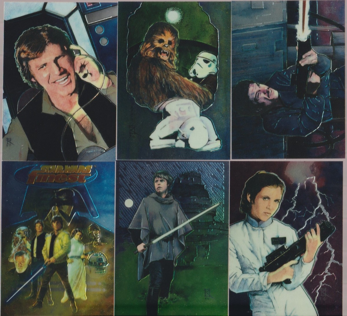 1996 TOPPS STAR WARS FINEST COMPLETE SET 90 CARDS | eBay