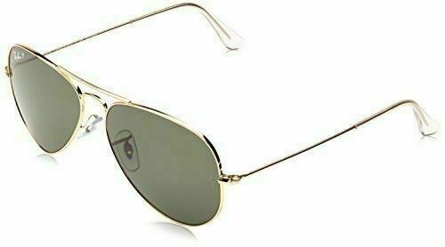 ray ban 3025 polarized gold green