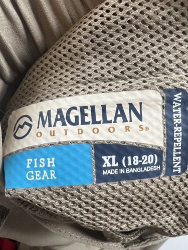 Magellan Boys Overcast Zip Off Pants Convertible Shorts Fish Gear XL 18/20 Khaki - Picture 2 of 6