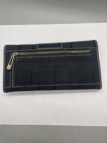 Vintage Liz Claiborne Ladies Wallet 90’s Retro Black Signature Fabric Nice - Picture 5 of 8
