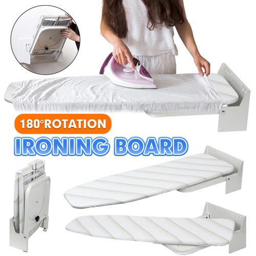 AU Wall Mounted Foldable Rotated Ironing Board Space Saving for Laundry Kitchen - Picture 3 of 12