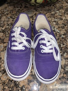 purple lace up vans