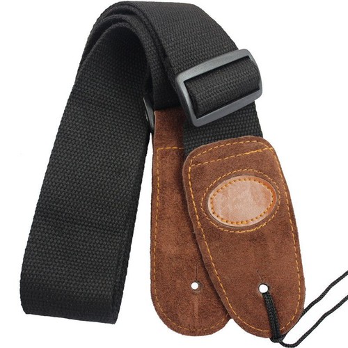 Correa para guitarra guitarras acústicas lectóricas de cuero ajustable bajo suave cinturón de correas - Imagen 11 de 13