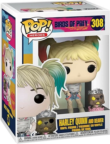 Funko Pop! Heroes: Birds of Prey - Harley Quinn w/Beaver & Harley Boobytrap - Picture 3 of 9