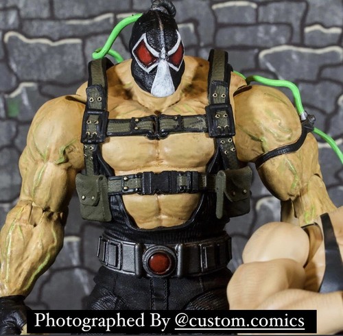 (Painted) Knightfall Bane Head Sculpt 1/10 Scale Custom Action Figure - Picture 12 of 14
