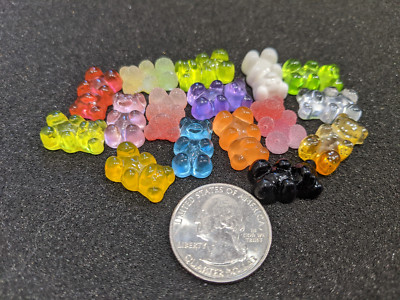 Small plastic gummy bears.