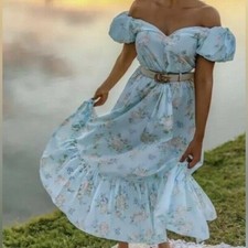 LoveShackFancy Target Estelle Floral Cotton Maxi Dress