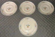 5 International China Marmalade Goose And 4 Cherry China Plates