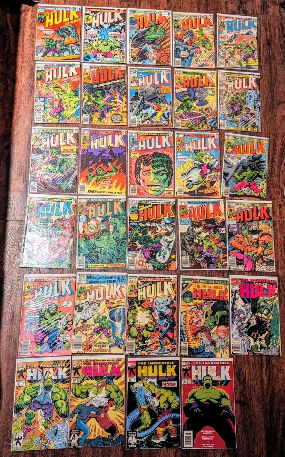 Incredible Hulk Vintage Lot 1973 And Up-29 Total 