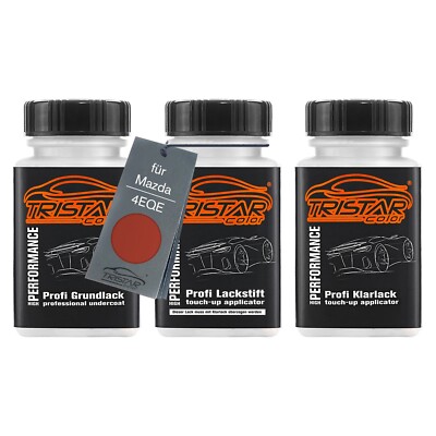 Autolack Lackstift Set für Mazda 4EQE Orange Crush Perl Fossil Perl 3 x 50ml