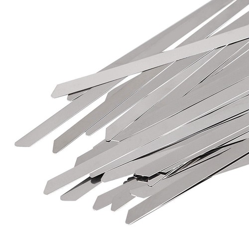 18" 100Pcs Metal Zip Ties 304 Stainless Steel Cable Wire Heavy Duty Self-Locking - 第 13/18 張圖片