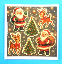 Christmas Mini Sticker Sheet Style 1 Christmas Trees Santas Reindeer