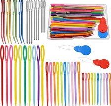 DeliaVo 49 Pcs Yarn Needles Set, Assorted Crocheting  Darning Tapestry Needles