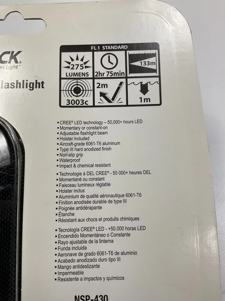 Bayco NSP-430 Nightstick регулируемый луч фонарик, 275 люменов, 2 батареи AA - Изображение 3 из 4