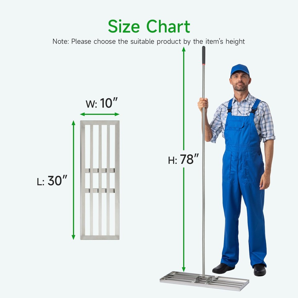 Lawn Leveling Rake 30'' x 10