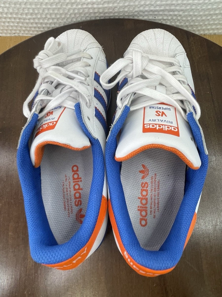 Adidas Originals Rivalry vs Superstar White Blue Orange Men's Size