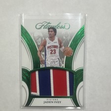 Panini Flawless 2024-25 Jaden Ivey Patch #P-JIV Pistons /5 Basketball game worn
