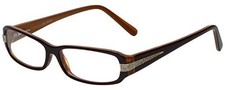 Calabria 847 Dazzles Reading Glasses w/Hard Case in Nutmeg Brown 1.75