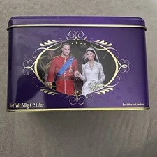 The Royal Wedding William And Kate English Breakfast Tea Tin Box Empty