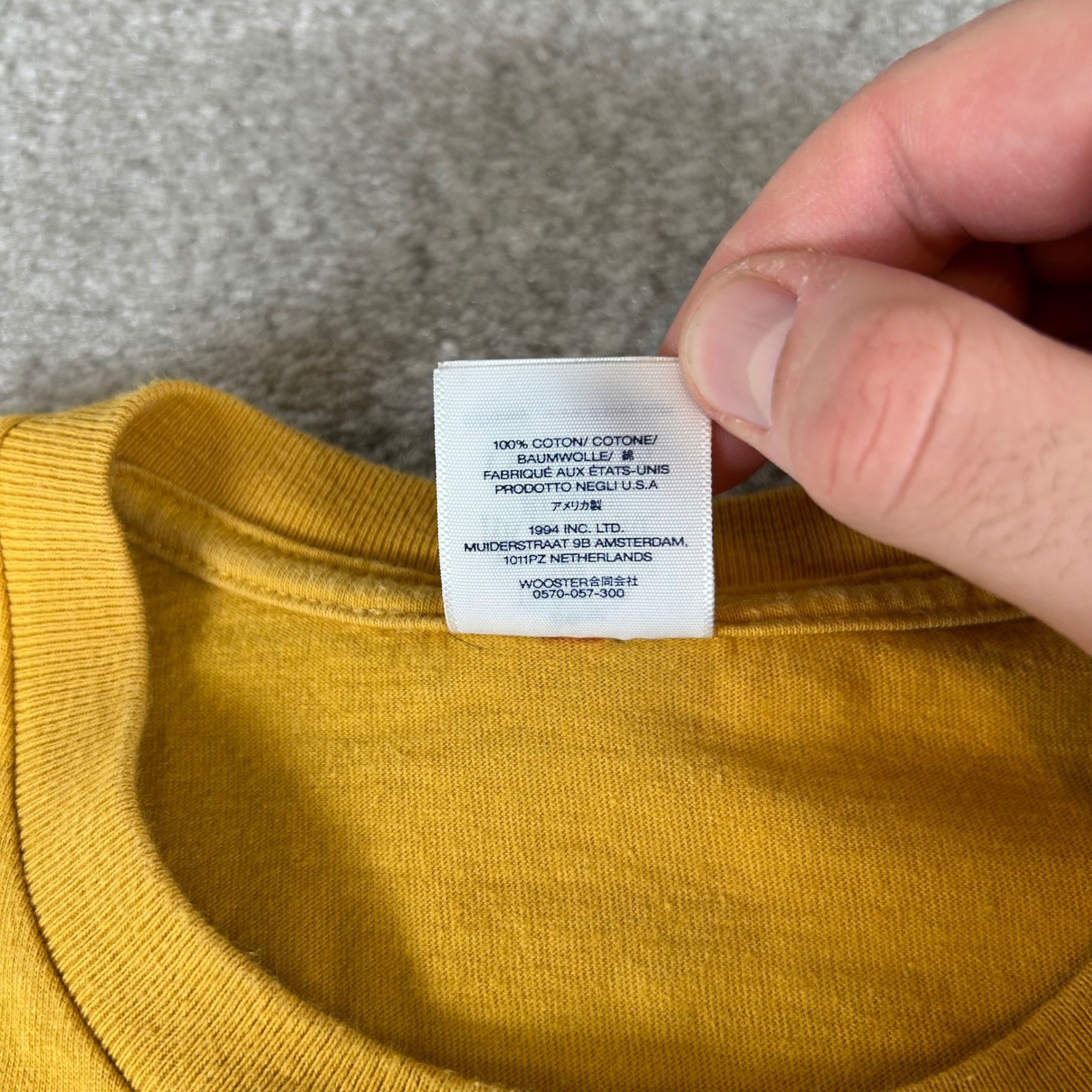 Supreme Nightmare Before Christmas Jack Skellington T-Shirt Men's XL Yellow USA thumbnail 5