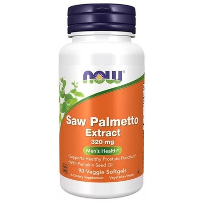 Now Foods Sägepalme 320 mg + Kürbiskernöl - 90 Kapseln