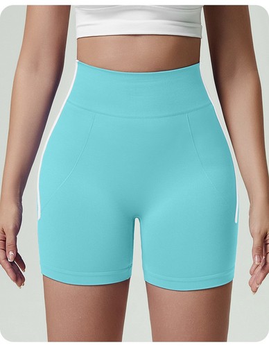 Women's Tummy Control Seamless Booty Scrunch Butt Lifting Biker Impact Shorts - Bild 25 von 48